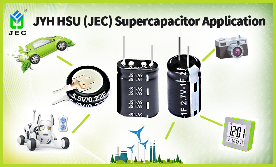 What fields can supercapacitors be used in